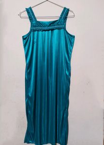 Two Piece Night Dress, Colour : Sea Green