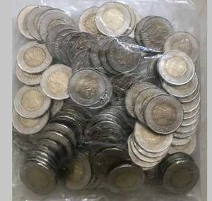 20 Rupees Coins 100 Pcs + 10 RupeesCoins 100pcs.