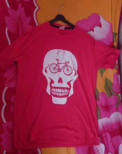 Man Solid Round Neck Red ♥️ T-SHIRT 👕