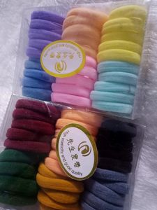 60 Peace Multi Colour Hairbands Combo Package