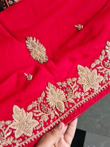 Red Bridal  Lehenga Choli Dupatta