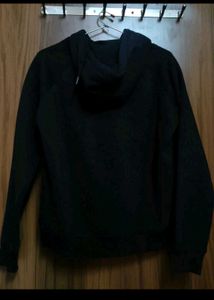 Double line Black Hoodie