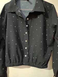 Crop Black Shirt