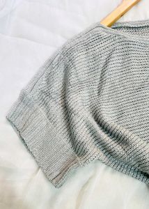Imported Silver Knit Sweater D