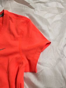 Nike Authentic Neon Orange Running T Shirt