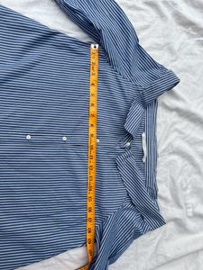 ZARA off shoulder Strip Shirt Top