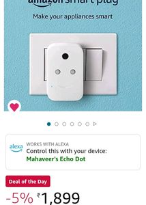 Amazon Smart Plug (works with Alexa) - 6A, Easy Set-Up