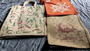 Jute Tote Bag Set