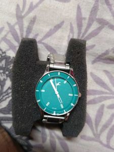 Original Fastrack Silver Watch with blue dial