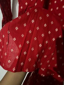 Full Sleeve Red Kurta For Men/ Women