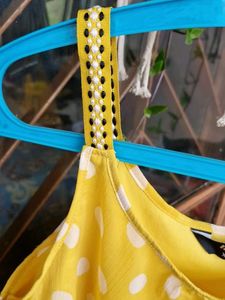 Yellow Polka Dot Top