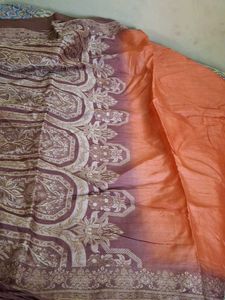 Tusser Silk Saree With Blouse