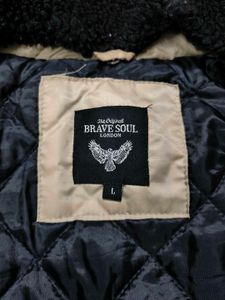 Tan Bomber Jacket - Fur Collar