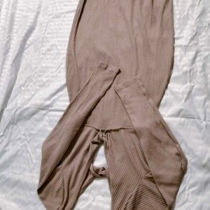 Stylish Brown Knit Dress