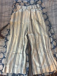 Set Of 3 H&M Striped Wide Leg Pants