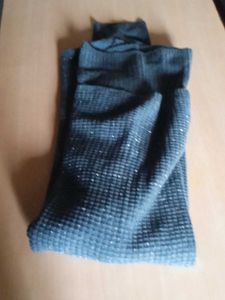 Gray Knit Turtleneck Sweater