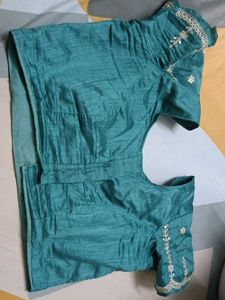 Emerald Green Embellished Saree