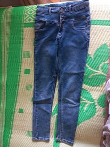 Girls High Waist Denim Jeans