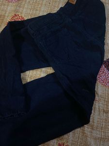 Black Straight Jeans For Woman