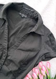 Y2k Fitted Ruched Shirt
