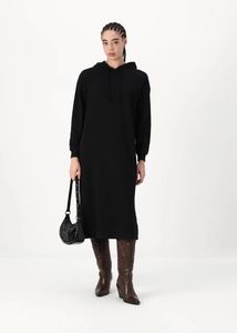 Oversized UNIQLO Black Hoodie Dress