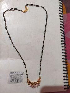 Gold And White Stone Mangalsutra