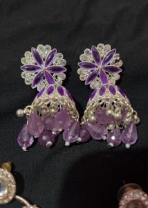 2 Peace Jhumka Set
