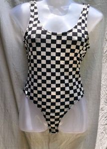 I. Checkered Bodysuit