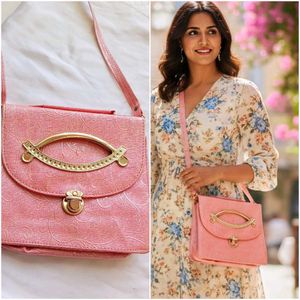 Vintage Pink Crossbody Bag👛👜