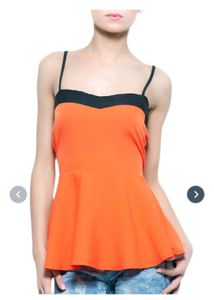 Chic Orange Cami Top