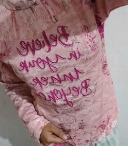 Pink Winter Top