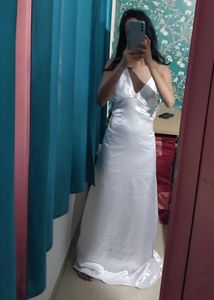 White Sexy Long GOWN( 28,30,32,34,36,38,40)