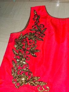 Elegant Pink Gown with Embellishments