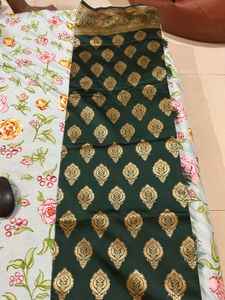 Emerald Green Brocade Fabric