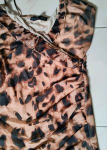 Bershka Animal Print Mini Dress