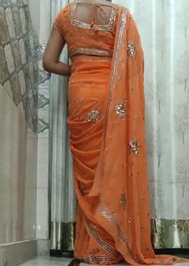 Fully Stone Work Saree