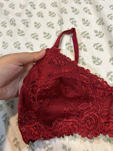 Red Lace Bra
