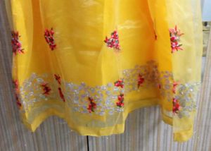 Yellow Embroidered Lehenga Choli