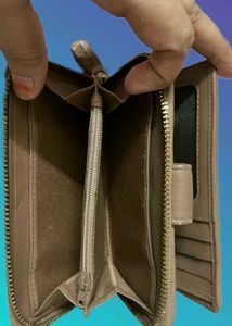 Leather Snap Closure Wallet