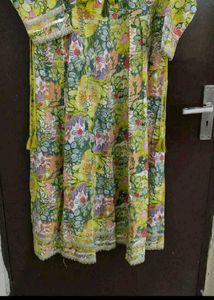 Beautiful Partywear Floral Kurta Set &amp; Dupatta