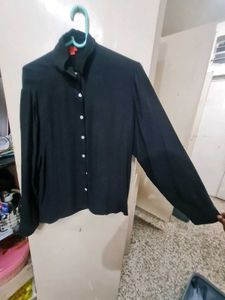 Elegant Black Button-Down Shirt