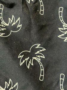 Palm Tree Print Swim Trunks
