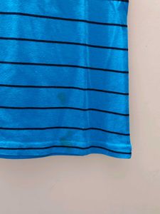 Blue Striped Top