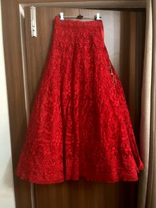 Heavy Lehenga Ditched Blue And Duppata