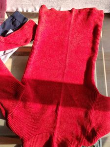 Turtle Neck Red Sweater.