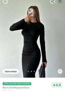 Newme Black Bodycon Dress ( New)