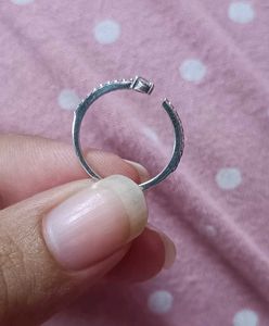 Real 925 Silver Oxidised Diamond Toe Rings