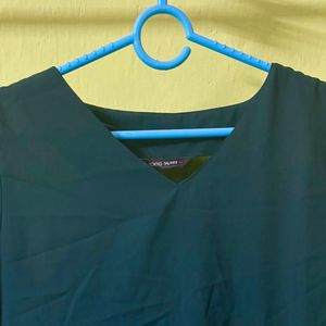 Stylish Green Embroidered Top