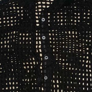black net crop top