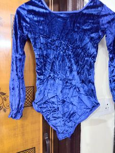 Blue Velvet bodysuit